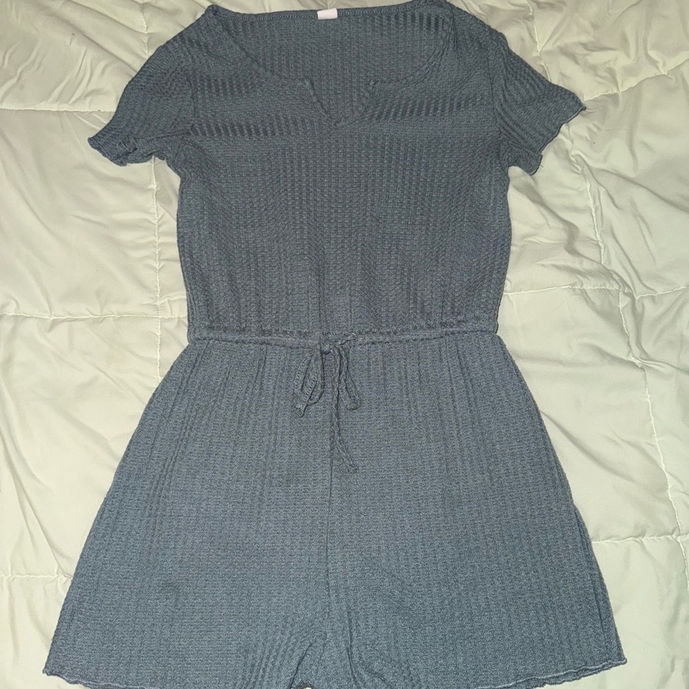 Stylish Green Knit Romper